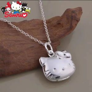 925 Hello kitty locket necklace